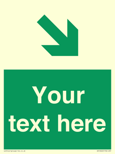 Custom Safe condition: Green Down right arrow